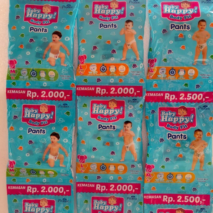 Popok Baby Happy Pants Renceng - 7 pcs/renceng