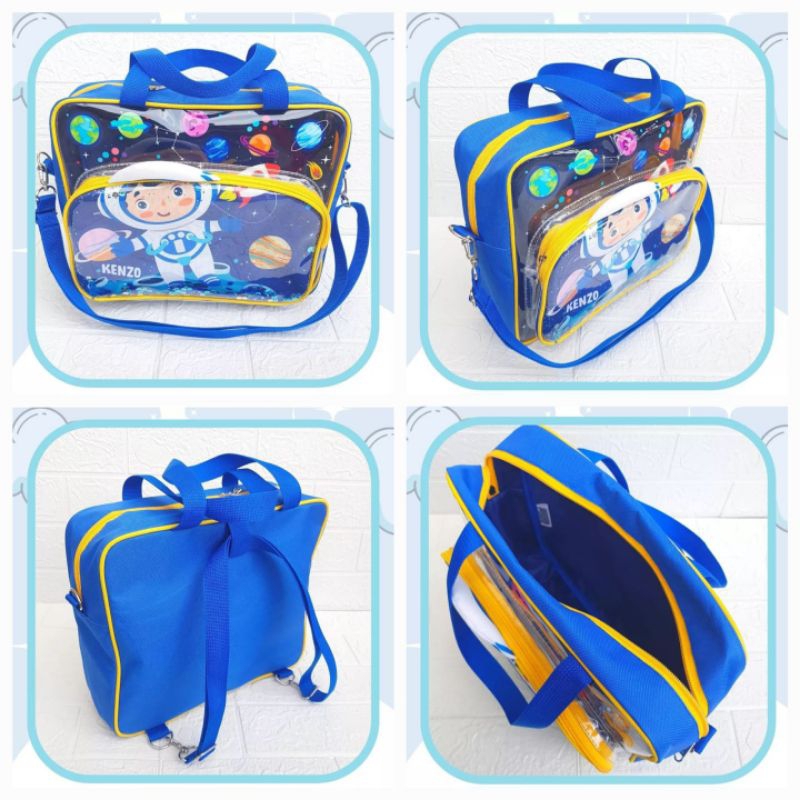 TAS RENANG 3D SPARKLE 3IN1 CUSTOM MOTIF NAMA ANAK Swimbag 3d Kekinian Tas Travel Anak GOODIE BAG SOU