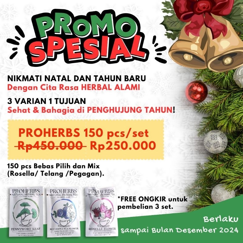 

[SPESIAL NATARU] PROHERBS 150 Sachets Teh Organik Natural Herbal Tea