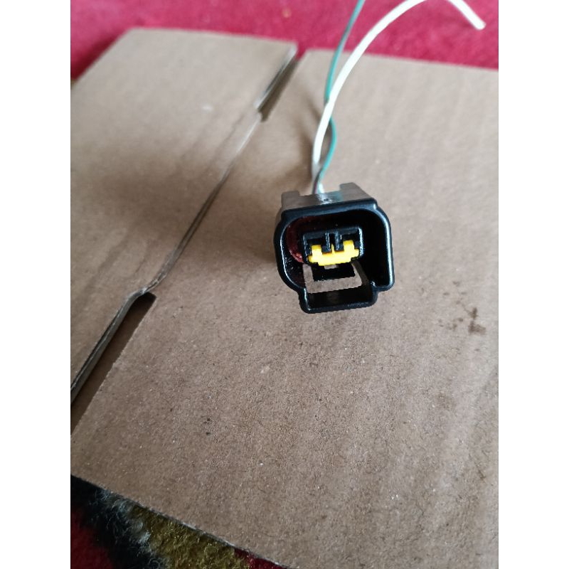 soket socket konektor coil pick up pulser koil pengapian pin 2 kabel original Kawasaki fi ninja KLX 