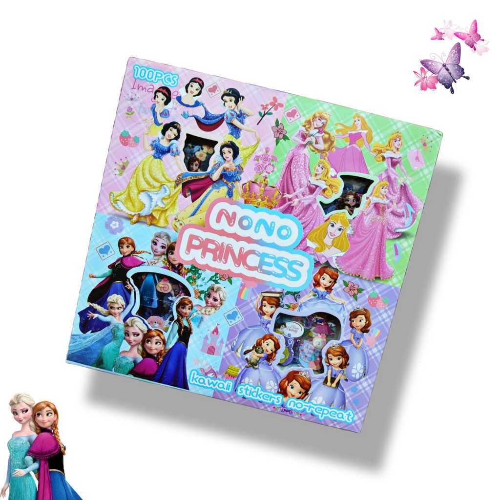 

Stiker Momo Isi 100 Lembar Anti Air Sticker Aesthetic Dekorasi Princess Frozen Sticker Murah