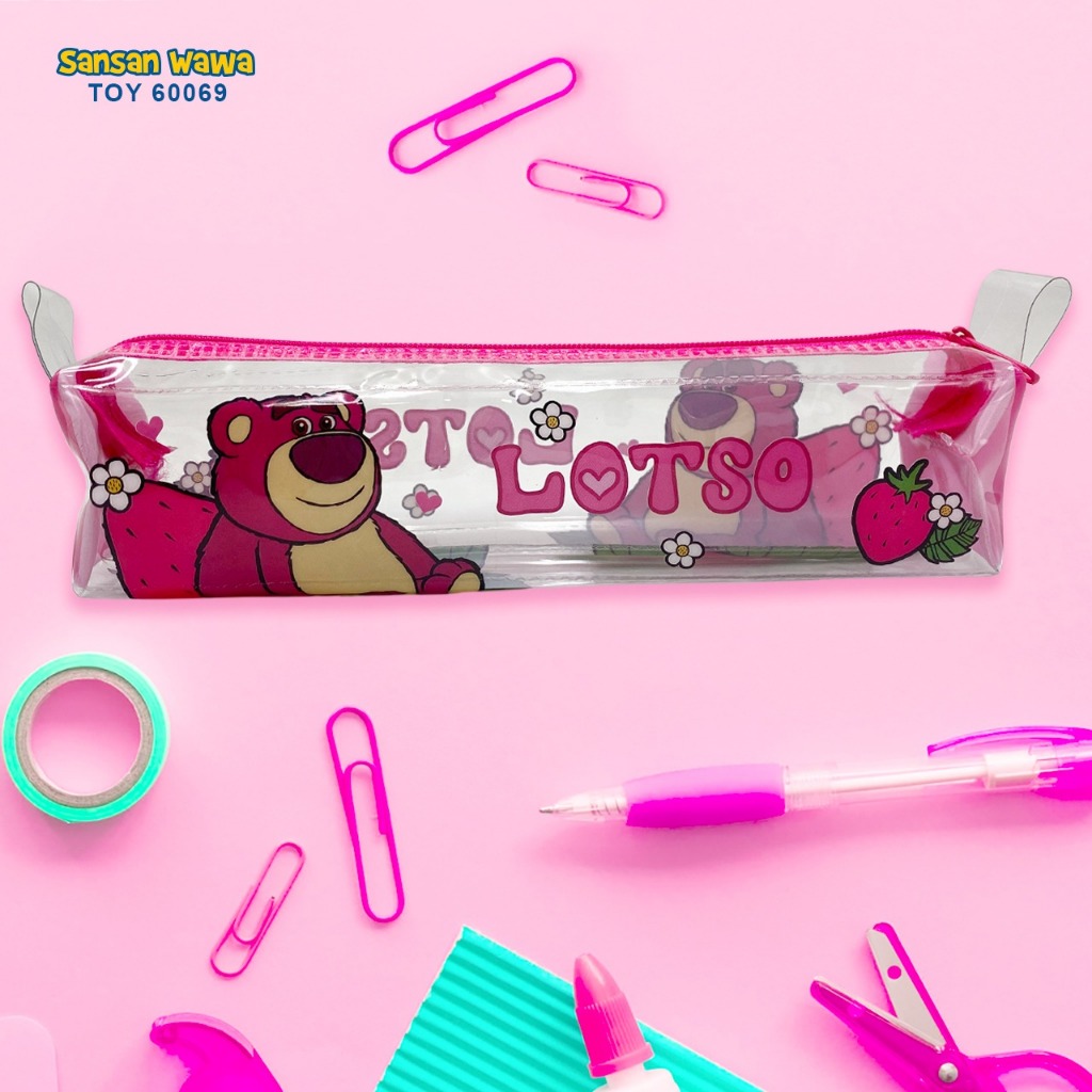 

Tempat Pensil Kotak Karakter Cinnamoroll, Lotso, Unicorn, Flamingo, Dino, Frozen, Mickey