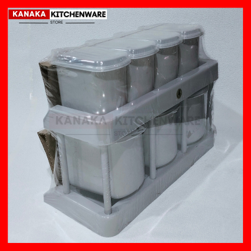 TEMPAT BUMBU SET / TEMPAT GARAM / WADAH BUMBU SEKAT / BOTOL BUMBU SEKAT / KOTAK PENYIMPANAN BUMBU SE