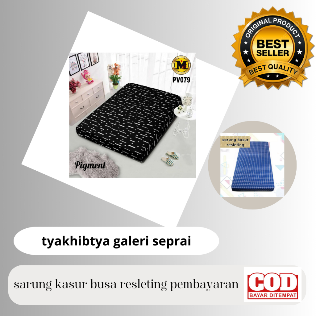 sarung kasur busa resleting karakter anak cowok cewek dan motif bunga 180×200×20 cm