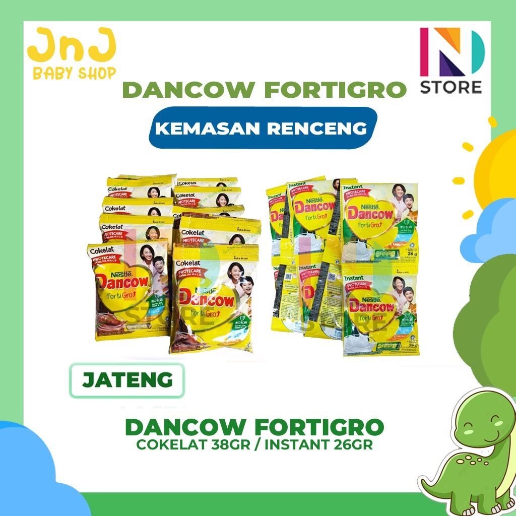 

DANCOW FORTIGRO RENCENG INSTAN 26GR / COKELAT 38G ISI 10 SACHET