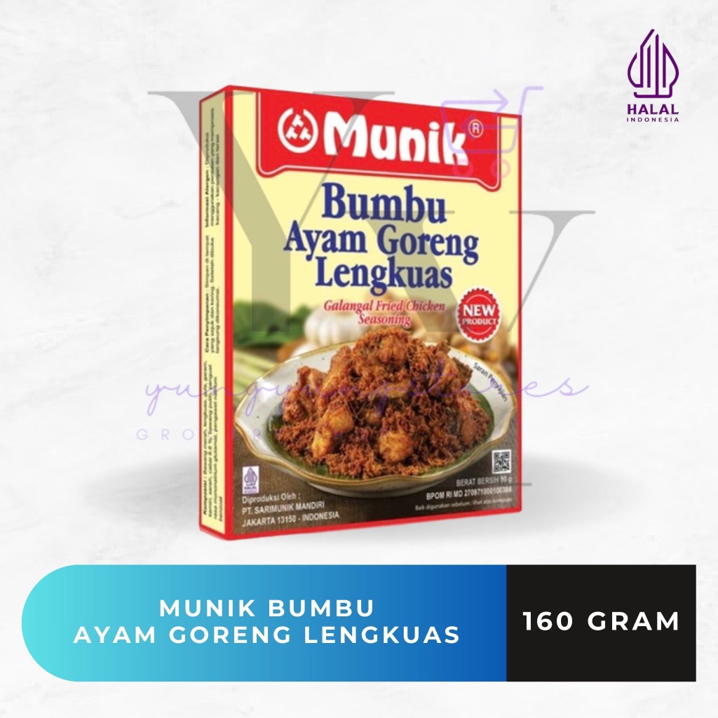 

Munik Bumbu Ayam Goreng Lengkuas / Galangal Fried Chicken Seasoning 160 gram