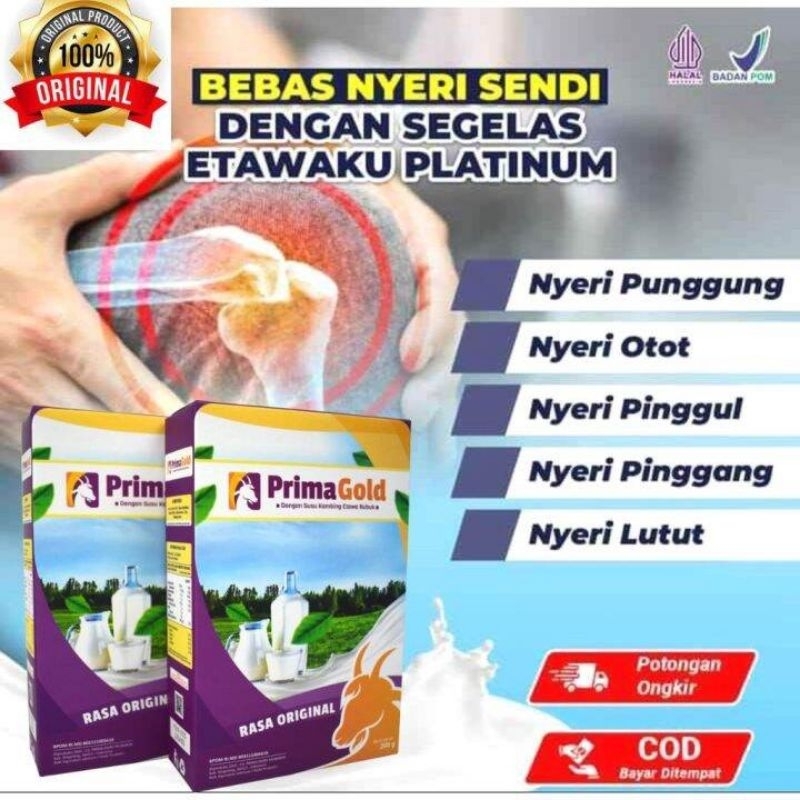 

PRIMA GOLD { PAKET SPESIAL PROMO 2BOX } SUSU BUBUK KAMBING ETAWA ORIGINAL MURNI
