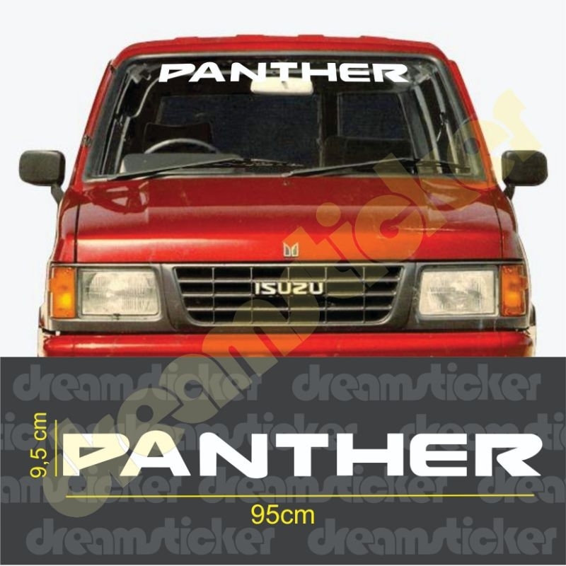 Cutting Sticker Kaca Depan Mobil Isuzu Panther Windshield Stiker