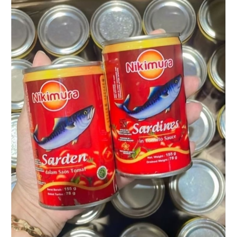 

Nikimura Sarden dalam Saus Tomat 155gr Sarden Kaleng 155gr