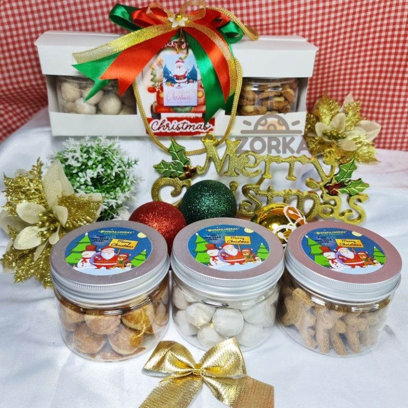 

Hampers Natal/ Christmas Hampers Gluten Free Cookies (3 pcs toples 400ml)