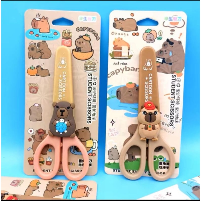 

GUNTING CAPYBARA 5 INCH GUNTING KERTAS COVER CAPYBARA LUCU IMUT