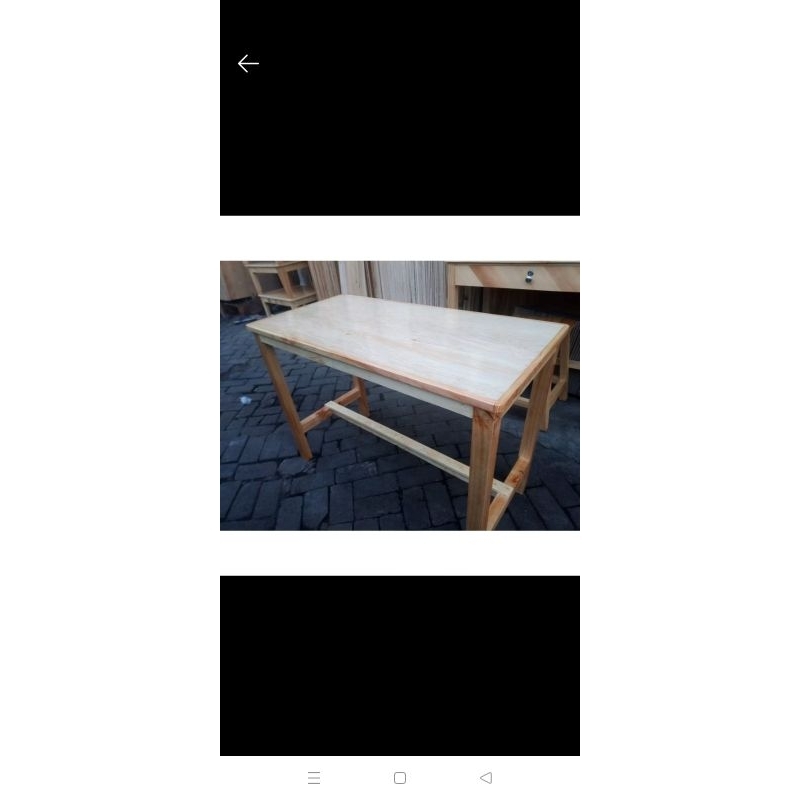 meja makan 120x60x75cm