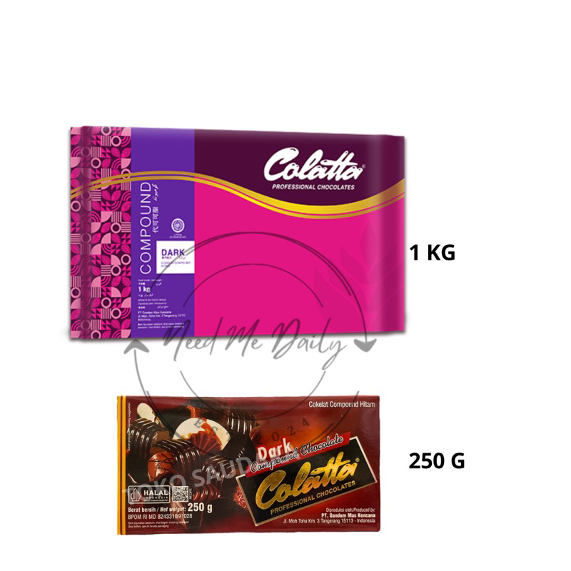 

Coklat Collata Dark Compound 250g 1kg