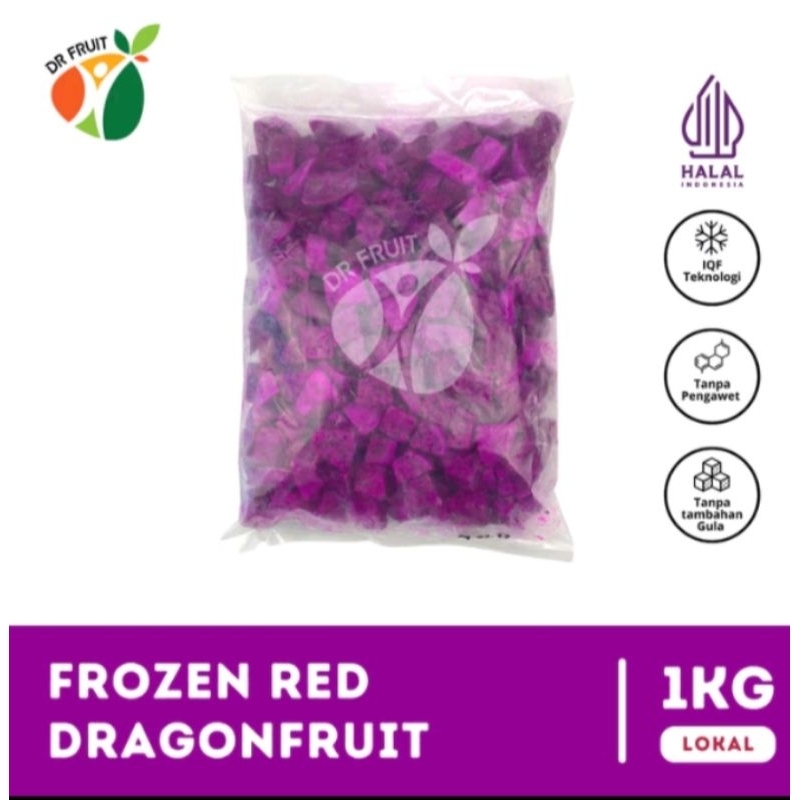 

Halal Dr Fruit Frozen Red Dragonfruit 1KG Lokal