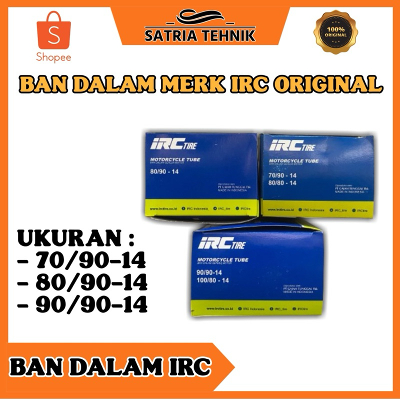 BAN DALAM MATIC IRC 70/90-14 80/90-14 90/90-14 ORIGINAL IRC