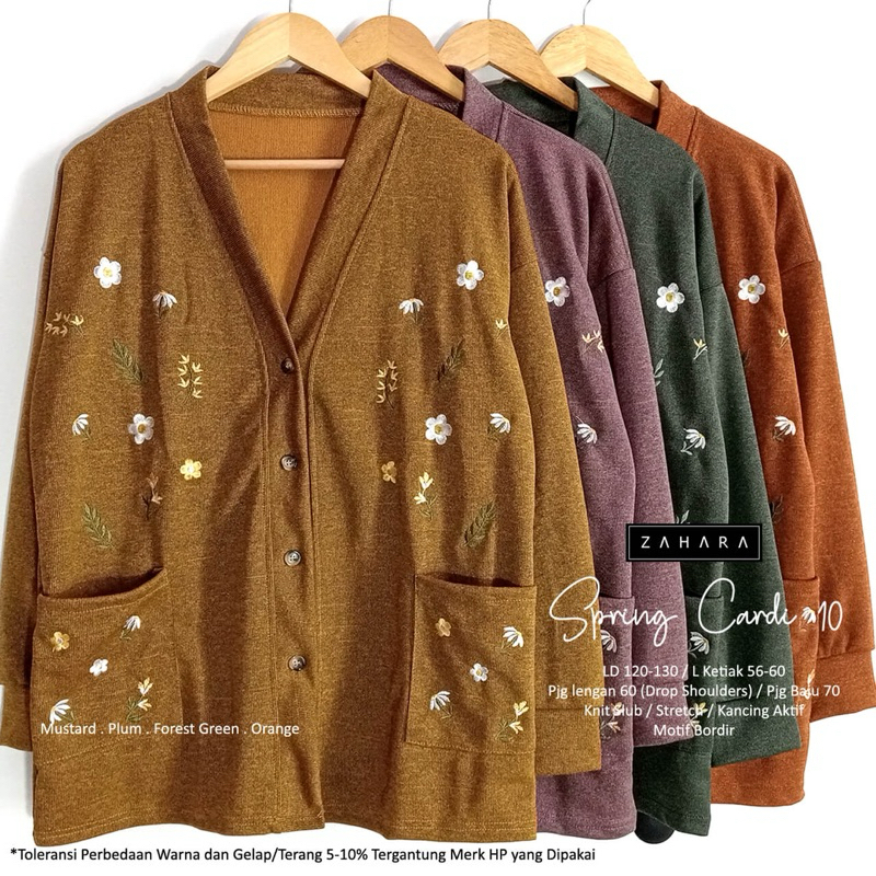 COD= NO CANCEL• Spring Cardi 10 by Zahara• Cardigan Panjang Santai Fashion Kekinian