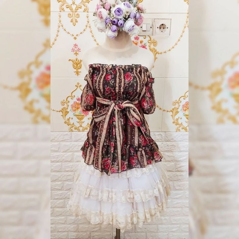 Liz Lisa Kawaii Floral Brown