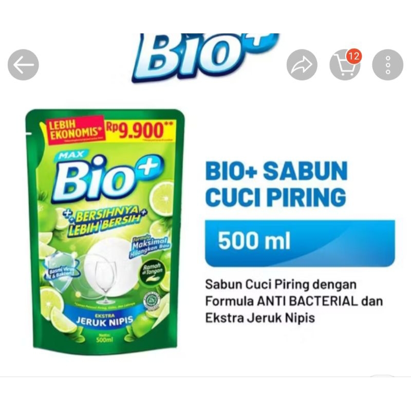 bio+sabun cuci piring 500 ml,bio sabun cuci piring,bio sabun cuci piring 2 bungkus