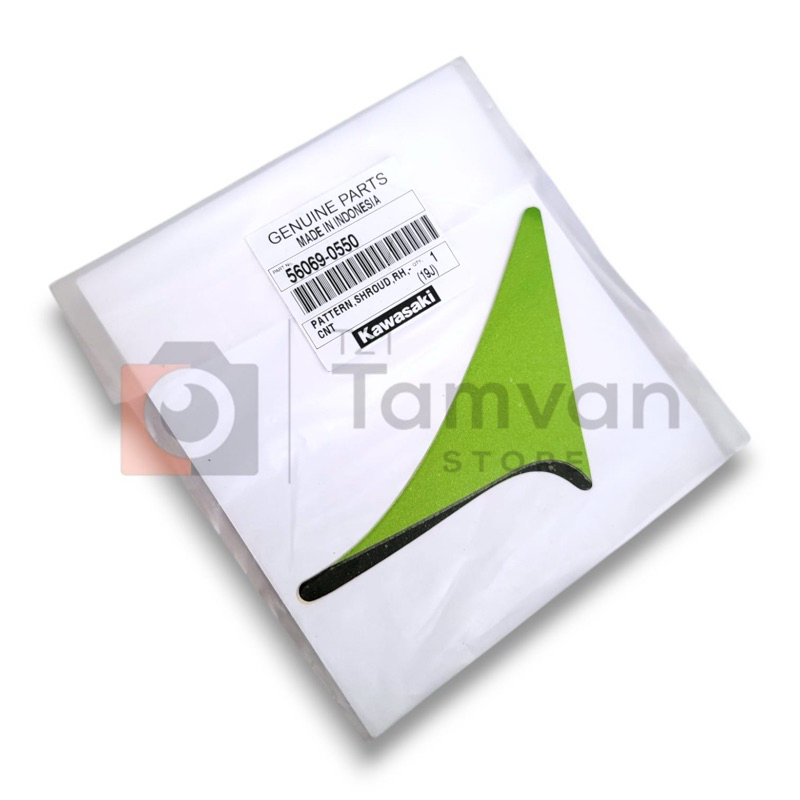 DECAL STICKER STRIPING SAYAP KANAN NINJA R 2009-2010 ORIGINAL KAWASAKI 56069-0550