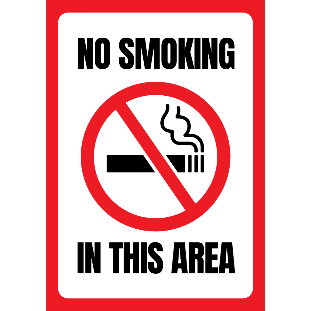 

stiker vinyl dilarang merokok