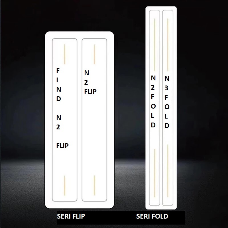 BEZEL TULANG TENGAH OPPO FIND N2 FLIP N3 FLIP N2 FOLD N3 FOLD ANTI GORES SAMPING HYDROGEL PLASTIK