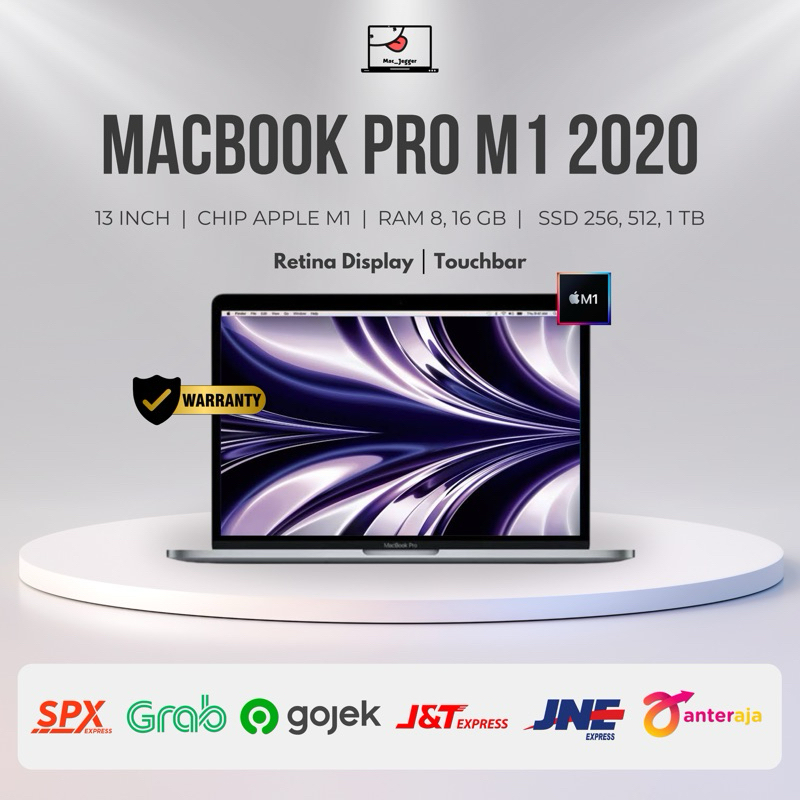 Macbook Pro 13inch M1 2020 RAM 8 GB | 16 GB | SSD 256 GB | 512 GB | 1 TB