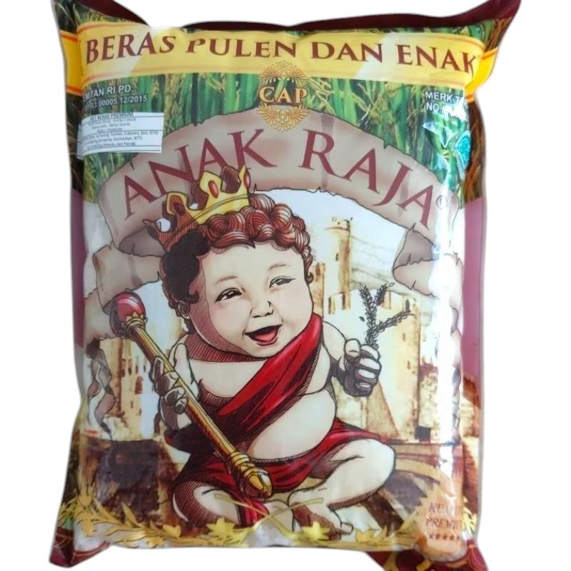 

Beras Premium Anak Raja kemasan 1kg Murah pulen