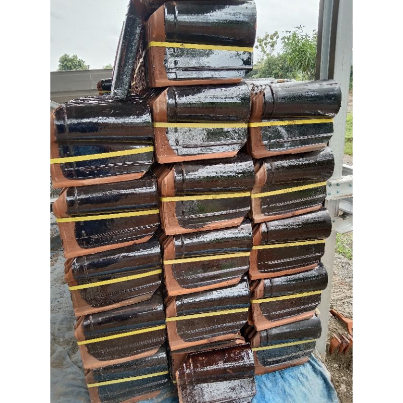 Genteng morando glazur 2500pcs & wuwung 120pcs