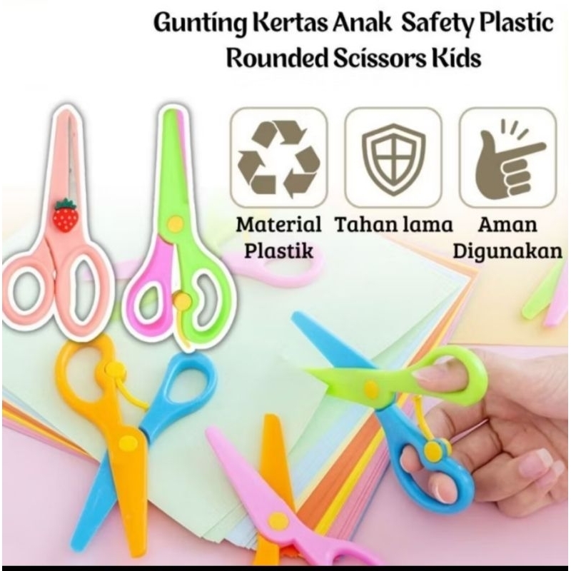 

Gunting Mini Anak Gunting Kertas Anak Gunting Anak Gunting Plastik Ujung Tumpul Gunting Aman Safety