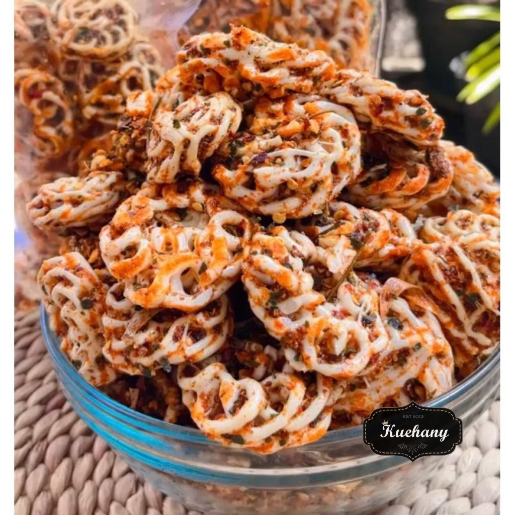 

KERUPUK SEBLAK RAFAEL | SEBRING | KERUPUK MAWAR PEDAS DAUN JERUK / 100 GR & 250 GR