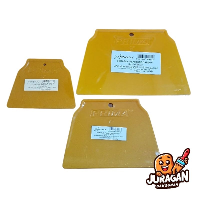 Skrap PRIMA | Skrap Kuning | Scrapper Plastik | Skrap PVC 5" / 7" / 9"