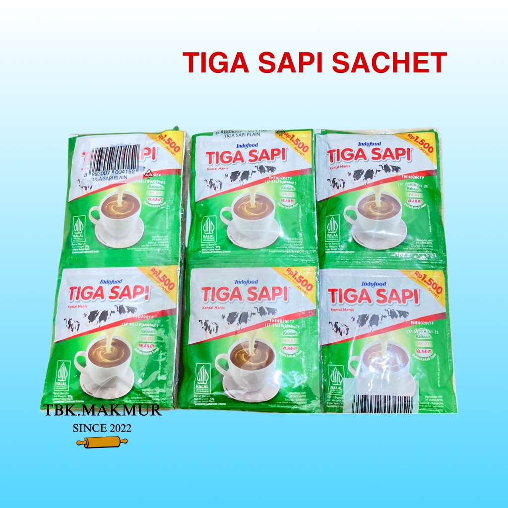 

Tiga Sapi Sachet 37g Kemasan Lebih Praktis