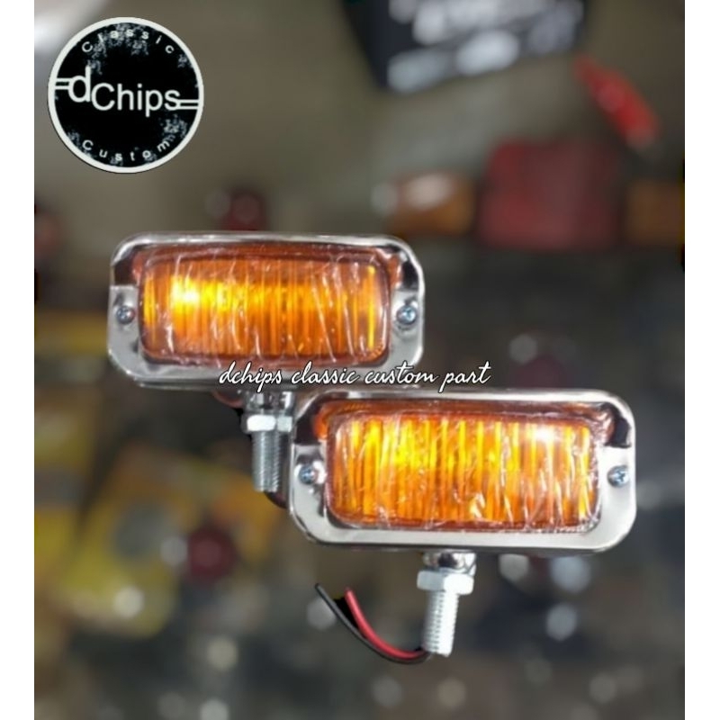 lampu depan headlamp custom kotak chopper