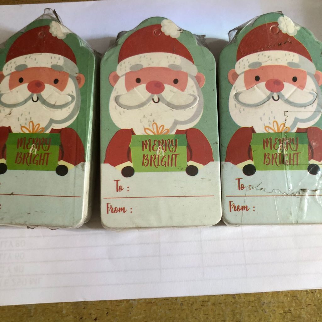 

Hang Tag Santa 1 Pack isi 25 Pcs | Hang Tag Christmast Murah