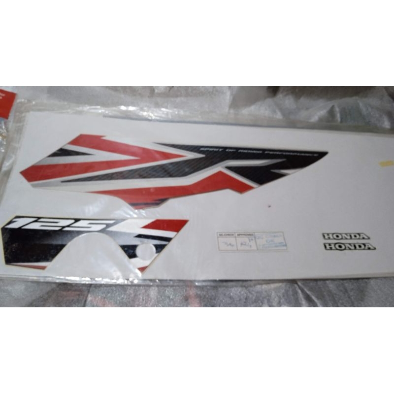 871x0 kyl a10zal original AHM Astra Honda motor black red striping stiker box cover body set kiri Su