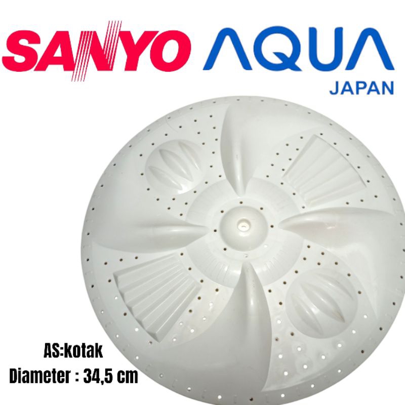 PULSATOR AQUA SANYO SW730XT MESIN CUCI SANYO AQUA 2 TABUNG