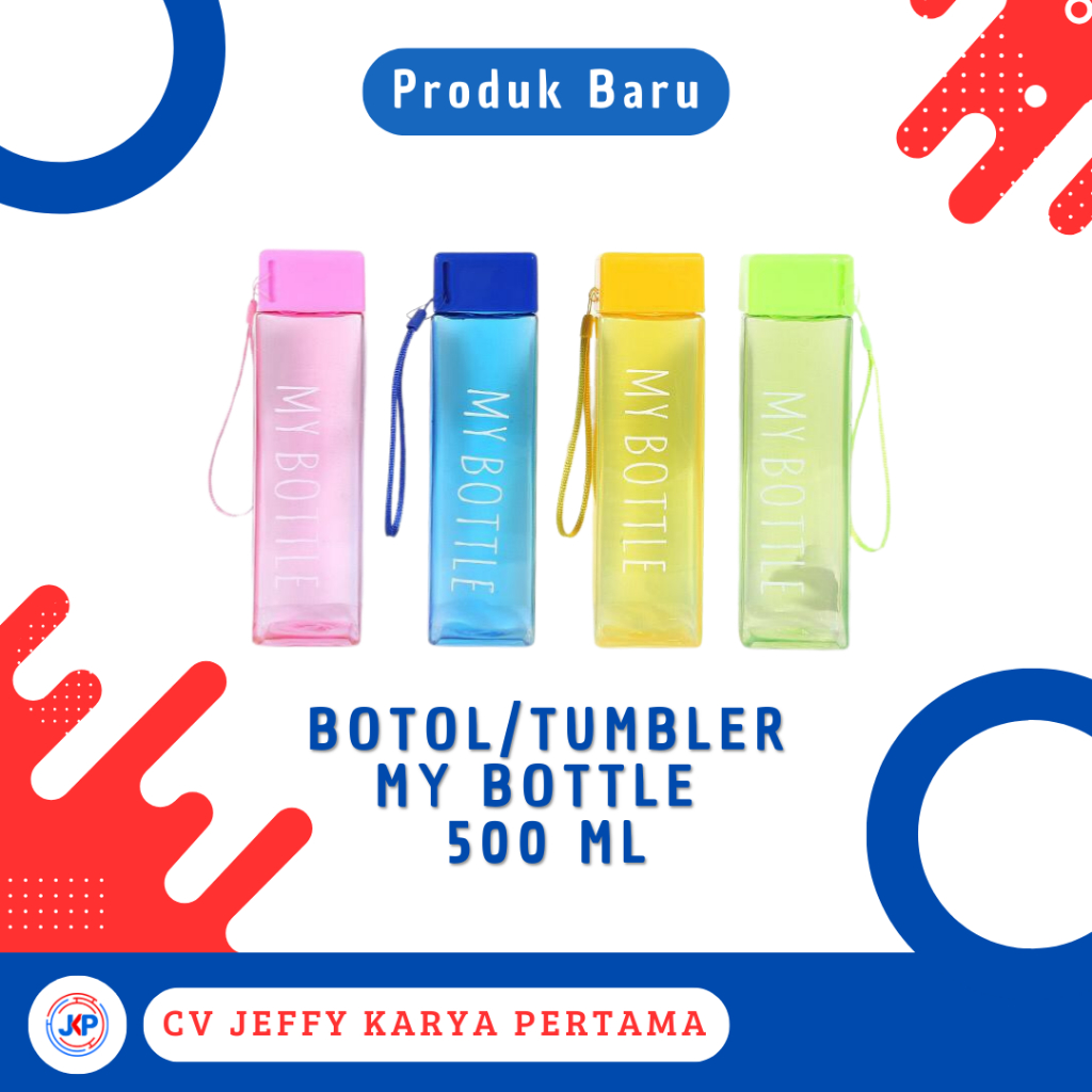 Botol/Tumbler My Bottle Kotak Polos 500 ml
