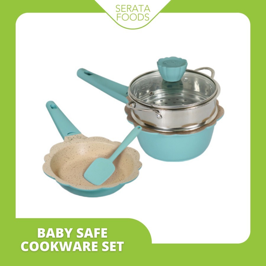 Baby Safe Cookware Set / Panci untuk MPASI / Alat masak bayi