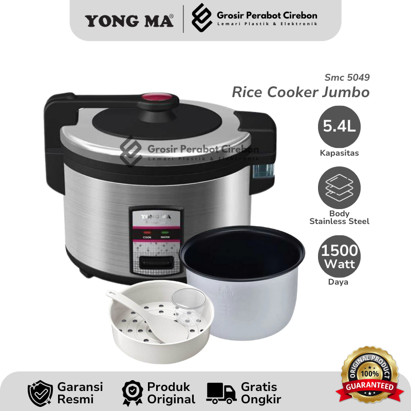 YONGMA RICE COOKER JUMBO 5,4 LITER SMSC-5049 / SMC 5049 RICE COOKER YONGMA JUMBO