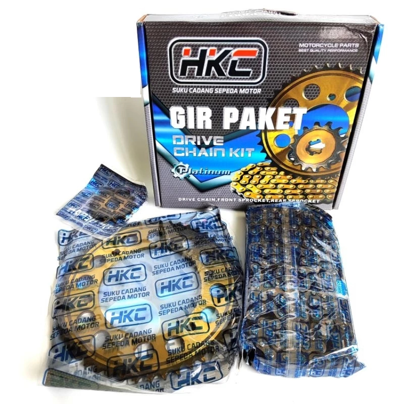 GIR SET GOLD VIXION R / R15 NEW /MT115 48/15T X 128 MERK HKC