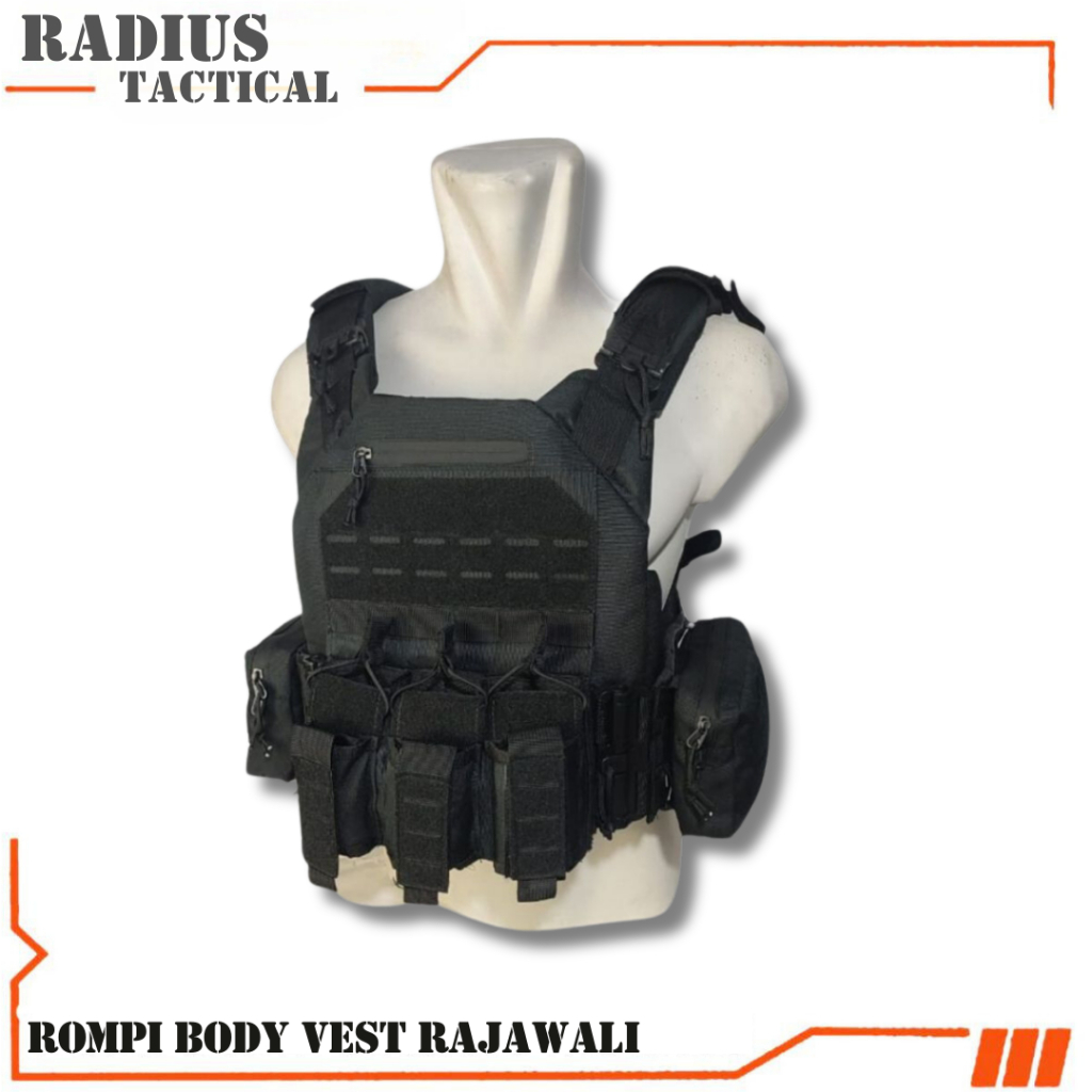 Rompi Body Vest Tactical Body Vest Tactical Rompi Body Vest Militer Rompi Pelindung Dada motif terba