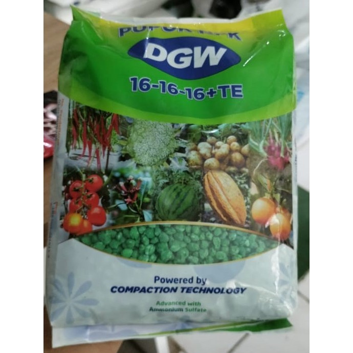 DGW - pupuk NPK 16 16 16 +TE kemasan 1 kg - pupuk daun
