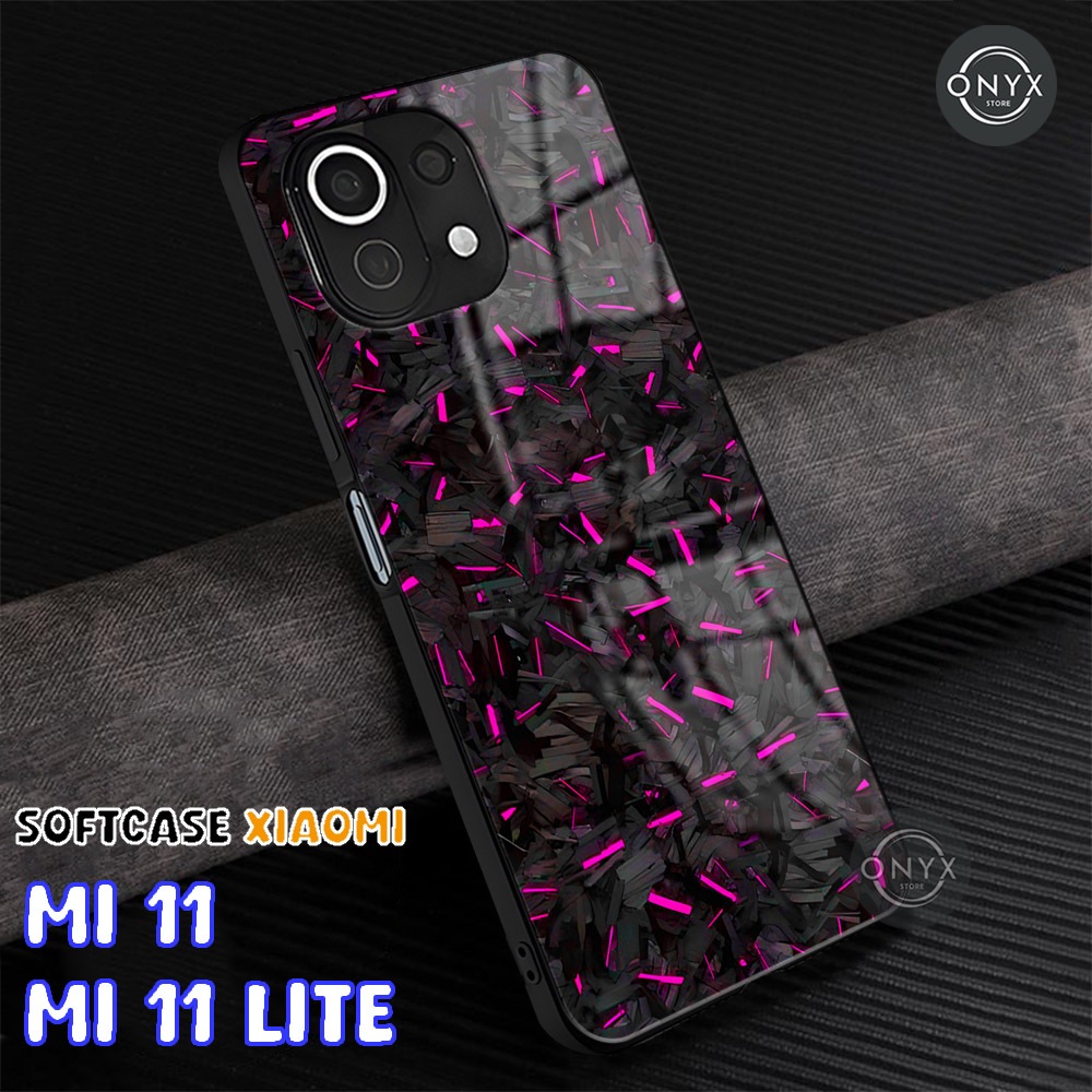 [AC03] SOFTCASE XIAOMI MI 11 | 11 LITE | Casing Kilau Glossy Mi 11 11 Lite | KARBON | Kesing Keren L