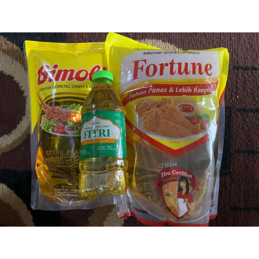 

Paket Hemat Sembako 4 (Minyak Bimoli 1L - Minyak Fortune 1L - Minyak Fitri 400ml)