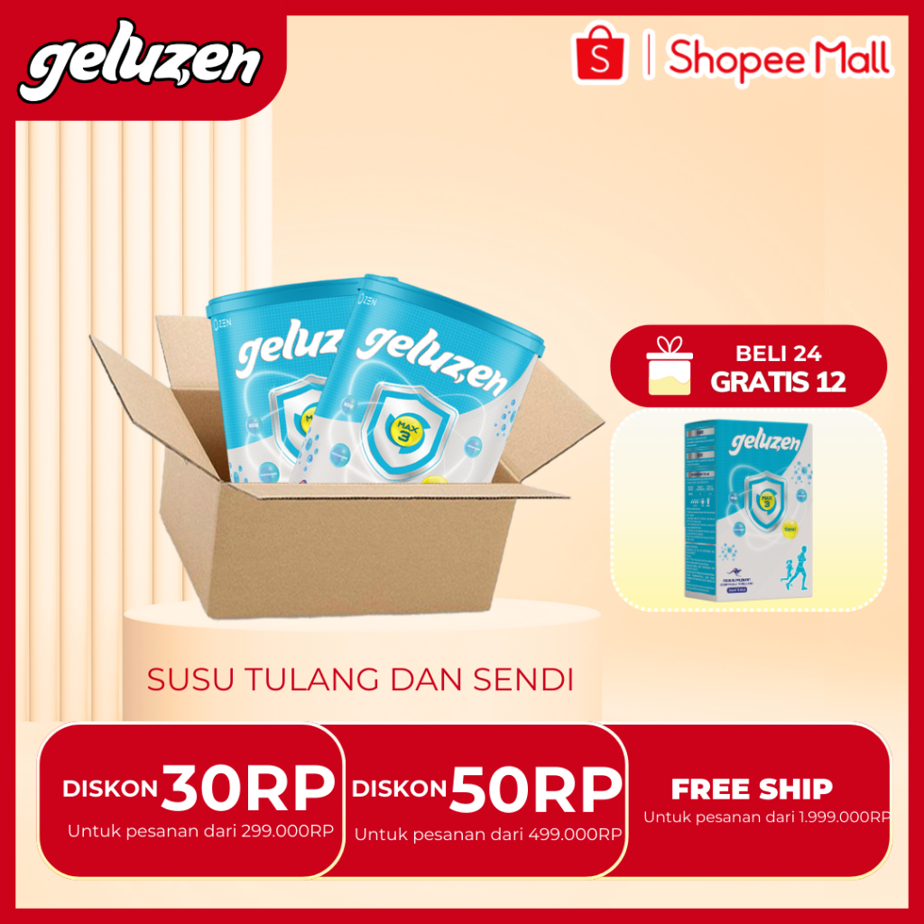 

[BELI 24 GRATIS 12 ] GELUZEN SUSU OBAT VITAMIN TULANG DAN SENDI SYARAF KEJEPIT KERAM ORIGINAL AS