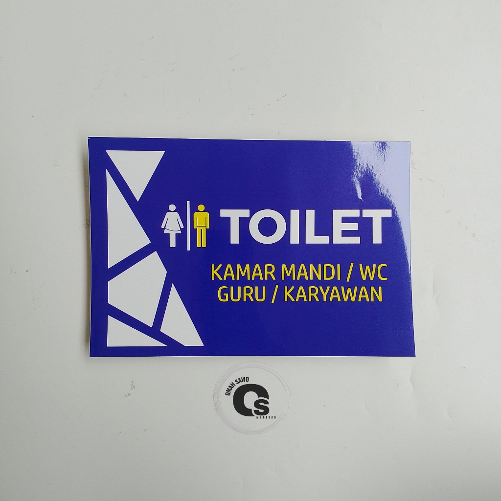 

Stiker Toilet Guru / Karyawan - Kamar Mandi Guru / Karyawan - Stiker WC -Stiker Vinyl