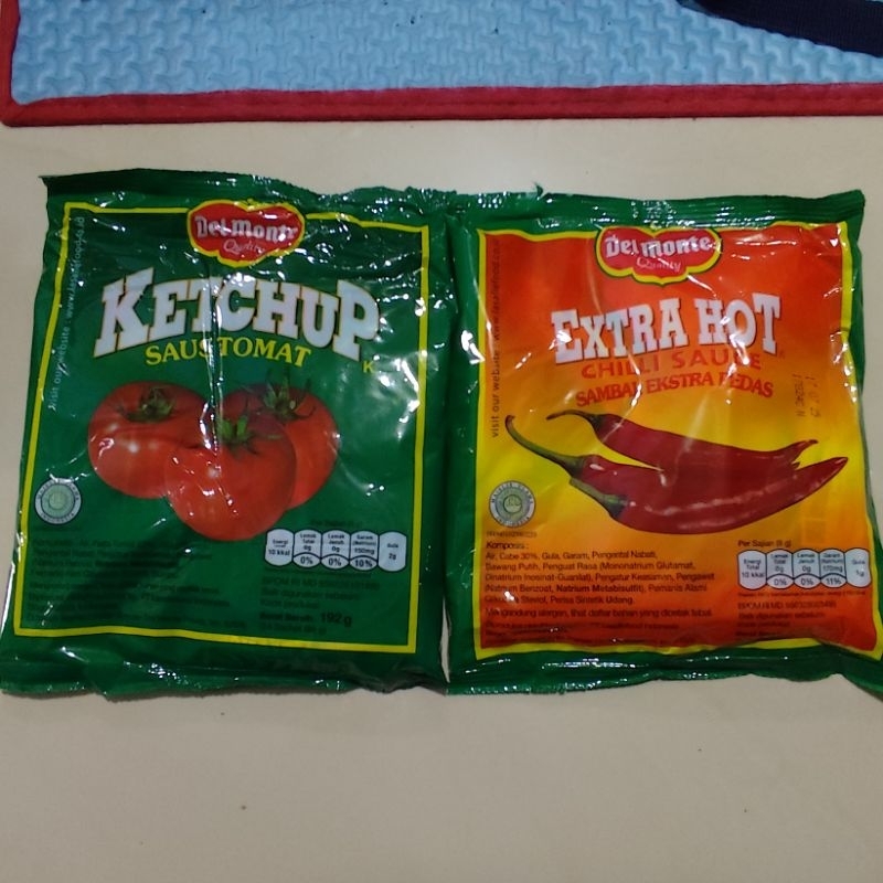 

Delmonte saos tomat & sambal kemasan sachet