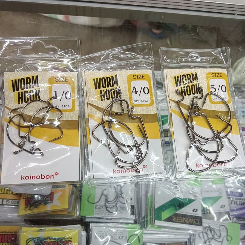 Mata pancing kainobori worm hook / mata pancing buat soft lure (bisa cod)