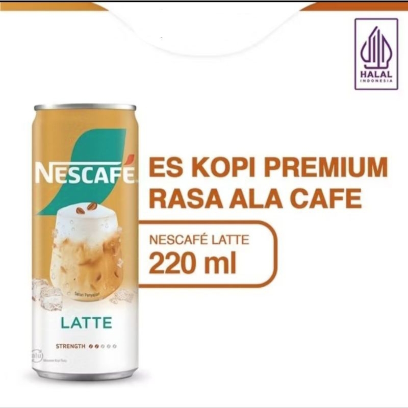 

Nescafe Kaleng 220 ml Latte/Cappuccino/Ice Black/Caramel Macchiato