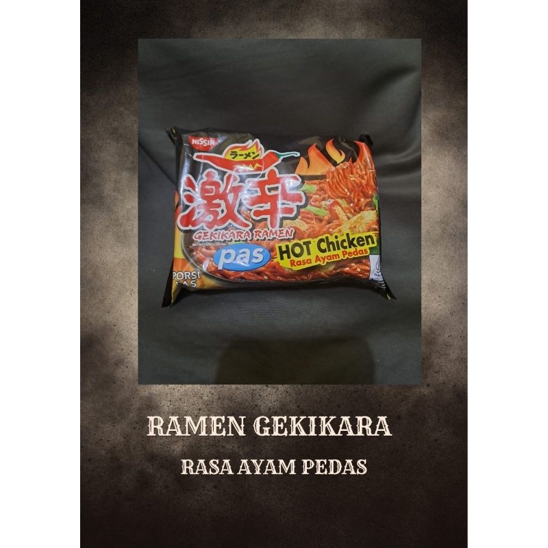

Nissin Ramen Gekikara Mie Instan Goreng Rasa Ayam Pedas Pas